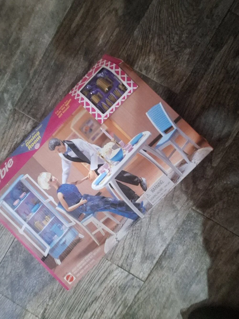 Vintage 1998 Mattel Barbie So Real So Now Dining Room Playset - Unopened